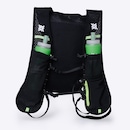 Colete de Hidratação HUPI Running Preto/Amarelo com 2 Garrafas 350ML Verde - Foto 4