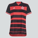 Camisa do Flamengo I 24 adidas - Feminina - Foto 2
