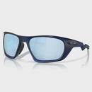 Óculos de Sol Unissex Oakley Lateralis Matte Transparent Blue Prizm Deep Water Polarized - Foto 1