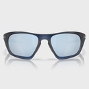 Óculos de Sol Unissex Oakley Lateralis Matte Transparent Blue Prizm Deep Water Polarized - Foto 3