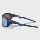 Óculos de Sol Unissex Oakley Lateralis Matte Transparent Blue Prizm Deep Water Polarized - Foto 4