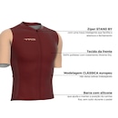 Camisa de ciclismo ERT Euro Grená slim fit - Unissex - Foto 3