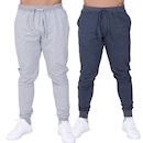 Kit Calça Moletom Esportiva Plus Size Frishop - 2 Unidades - Masculino - Foto 2