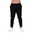 Calça Esportiva Plus Size Moletom Com Bolso Lisa Casual - Unissex - Foto 1