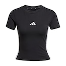 Camiseta Cropped adidas Baby Look 3 Listras - Feminina - Foto 1