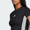 Camiseta Cropped adidas Baby Look 3 Listras - Feminina - Foto 6