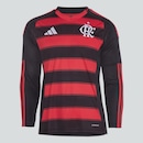 Camisa I Flamengo Manga Longa 25/26 adidas - Masculina - Foto 2