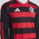 Camisa I Flamengo Manga Longa 25/26 adidas - Masculina - Foto 4