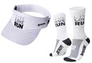 Kit de Corrida Viseira Hupi Live Love Run + Meia (Tamanho 36-42 ) - Unissex - Foto 1
