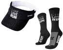 Kit de Corrida Viseira Hupi Live Love Run + Meia (Tamanho 36-42 ) - Unissex - Foto 1