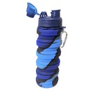 Garrafa Silicone Gold Sports Retrátil Dobrável Traill - 500ml - Foto 2