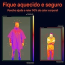 Capa Esportivo Gold Sports Térmico de Emergência Anti Chuva para Caminhadas e Acampamentos - Foto 3