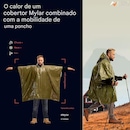 Capa Esportivo Gold Sports Térmico de Emergência Anti Chuva para Caminhadas e Acampamentos - Foto 6