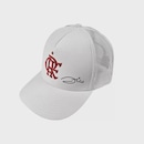 Boné Supercap Trucker Flamengo Silk 3d Zico - Unissex - Foto 1
