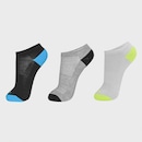 Meia Cano Invisivel Olympikus TRPK Treino - 3 Pares - Masculina - Foto 2