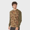 Camiseta Manga Longa HD Especial Raglan Camuflada - Masculina - Foto 4