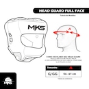 Protetor de Cabeça de Boxe Mks Combat Full Face Nose Protection G/gg - Foto 8