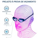 Óculos de Natação Gold Sports Rabiala Silicone Ultra Soft - Adulto - Foto 2