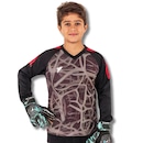 Camisa Manga Longa Goleiro Poker Cardio - Infantil - Foto 1