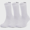 Kit Meias Under Armour Core Cotton Cano Alto com 3 Pares - Adulto - Foto 1