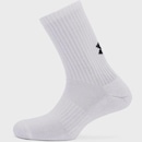 Kit Meias Under Armour Core Cotton Cano Alto com 3 Pares - Adulto - Foto 2