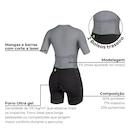 Macaquinho de Ciclismo ERT Elite Grafite Forro em Gel - Feminino - Foto 2