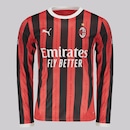 Camisa Manga Longa Puma Milan Home 2025 - Masculina - Foto 1