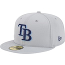 Bone New Era 59FIFTY Fitted Clubhouse 2025 Tampa Bay Rays Masculino MBP25BON391 - Foto 1