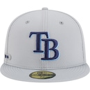 Bone New Era 59FIFTY Fitted Clubhouse 2025 Tampa Bay Rays Masculino MBP25BON391 - Foto 3
