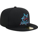 Bone Aba Reta New Era 59FIFTY Fitted Alt Clubhouse 2025 Miami Marlins - Adulto - Foto 5