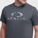 Camiseta Oakley Camo SS Tee Heather Grey - Masculina - Foto 3