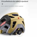 Capacete para Ciclismo Gold Sports Fox Fast MTB Tamanho Ajustável - Foto 8