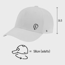 Boné Aba Curva SuperCap Corinthians Logo Pequeno Licenciado - Adulto - Foto 2