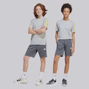Bermuda Adidas Tres 3 Stripes - Infantil - Foto 4