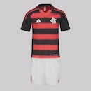 Conjunto Adidas Flamengo I 2025 - Infantil - Foto 1