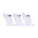 Meia Cano Curto Fila Tripack Lisa - 3 Pares - Masculina - Foto 1