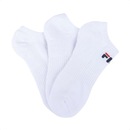 Meia Cano Curto Fila Tripack Lisa - 3 Pares - Masculina - Foto 3