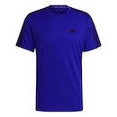 Camiseta adidas Train Essentials 3 Stripes - Masculina - Foto 1