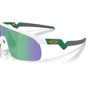 Óculos de Sol Unissex Oakley Resistor Matte White Prizm Jade - Foto 5