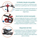 Bicicleta Aro 12 Nathor Black com Rodinhas - Infantil - Foto 5