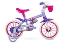 Bicicleta Aro 12 Violet Nathor com Rodinhas - Infantil - Foto 2