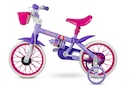Bicicleta Aro 12 Violet Nathor com Rodinhas - Infantil - Foto 3