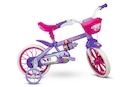 Bicicleta Aro 12 Violet Nathor com Rodinhas - Infantil - Foto 4