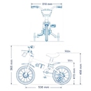 Bicicleta Aro 12 Violet Nathor com Rodinhas - Infantil - Foto 9