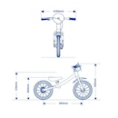 Bicicleta de Equilibrio Nathor Balance Bike Rocket Astro - Infantil - Foto 5