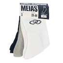 Meia Cano Médio Olympikus 81922 - 3 Pares - Masculina - Foto 1