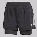 Shorts adidas Own The Run 2 em 1 - Feminino - Foto 5
