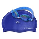 Kit Natação Óculos + Touca + Protetor de Ouvido Poker Cartoons - Infantil - Foto 1