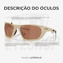 Óculos de Sol Oakley Lateralis Matte Sand - Unissex - Foto 4