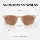 Óculos de Sol Oakley Lateralis Matte Sand - Unissex - Foto 5
